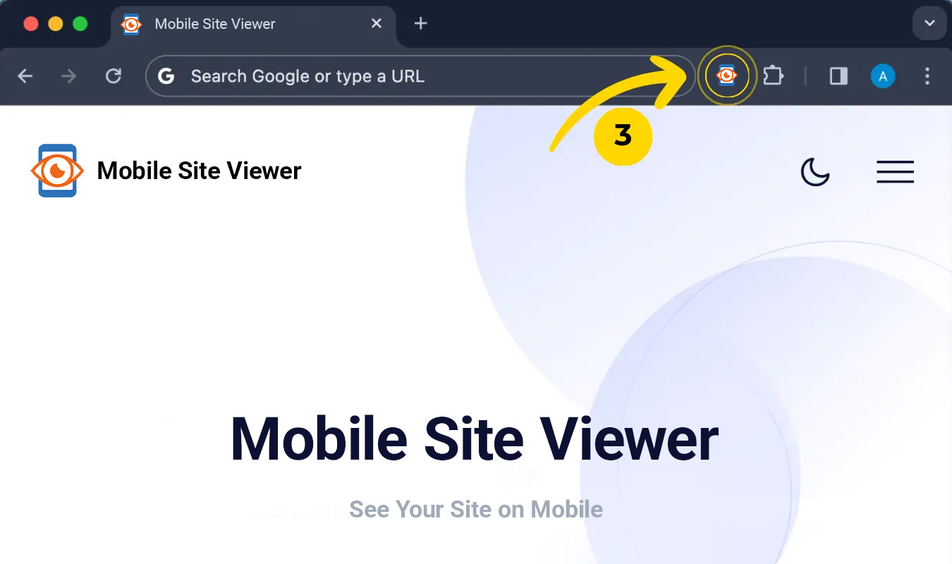How to open Mobile Site Viewer